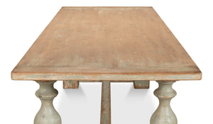 Sarreid Owen Dining Table Sage - Stylish Reclaimed Pine For Modern Homes, Perfect For Dining & Gatherings! Green  53686-4