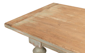 Sarreid Owen Dining Table Sage - Stylish Reclaimed Pine For Modern Homes, Perfect For Dining & Gatherings! Green  53686-4