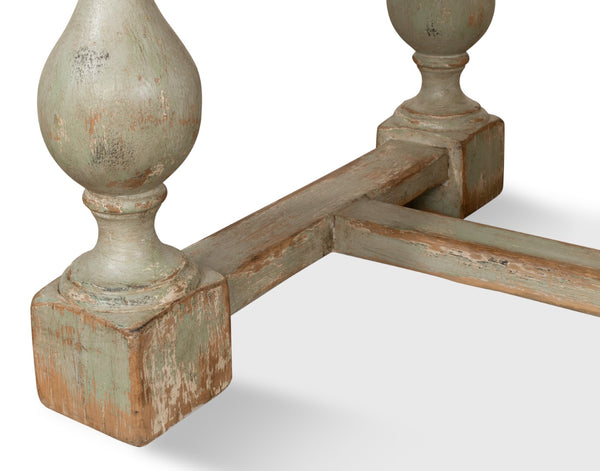 Sarreid Owen Dining Table Sage - Stylish Reclaimed Pine For Modern Homes, Perfect For Dining & Gatherings! Green  53686-4