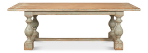 Sarreid Owen Dining Table Sage - Stylish Reclaimed Pine For Modern Homes, Perfect For Dining & Gatherings! Green  53686-4