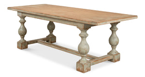 Sarreid Owen Dining Table Sage - Stylish Reclaimed Pine For Modern Homes, Perfect For Dining & Gatherings! Green  53686-4