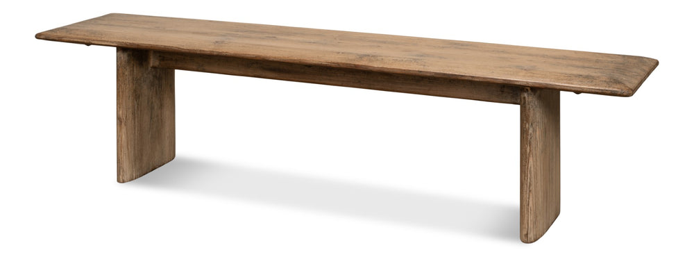 Sarreid Andre Bench Natural - Stylish Reclaimed Pine Seating For Rustic Home Decor & Eco-friendly Spaces Natural  53689