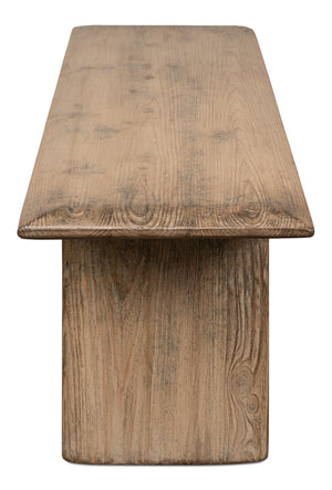 Sarreid Andre Bench Natural - Stylish Reclaimed Pine Seating For Rustic Home Decor & Eco-friendly Spaces Natural  53689