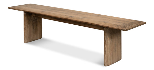 Sarreid Andre Bench Natural - Stylish Reclaimed Pine Seating For Rustic Home Decor & Eco-friendly Spaces Natural  53689