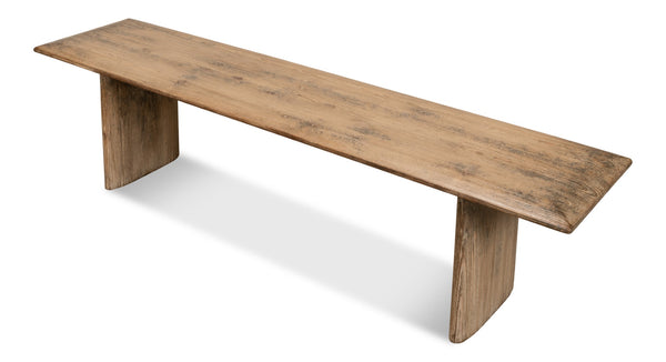 Sarreid Andre Bench Natural - Stylish Reclaimed Pine Seating For Rustic Home Decor & Eco-friendly Spaces Natural  53689
