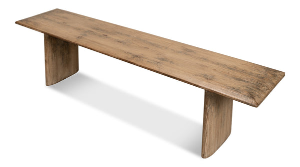 Sarreid Andre Bench Natural - Stylish Reclaimed Pine Seating For Rustic Home Decor & Eco-friendly Spaces Natural  53689