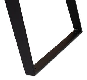 Sarreid Paige Parquet Dining Table - Stylish Mango Wood Top With Durable Powder Coated Legs For Elegance Brown  53692