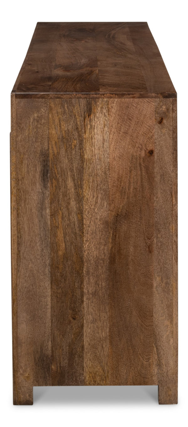 Sarreid Benedict Sideboard - Elegant Mango Wood With Rich Walnut Finish For Stylish Storage Solutions Brown  53699