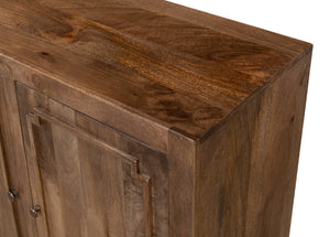 Sarreid Benedict Sideboard - Elegant Mango Wood With Rich Walnut Finish For Stylish Storage Solutions Brown  53699