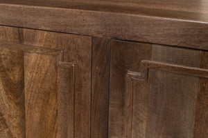 Sarreid Benedict Sideboard - Elegant Mango Wood With Rich Walnut Finish For Stylish Storage Solutions Brown  53699