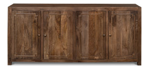 Sarreid Benedict Sideboard - Elegant Mango Wood With Rich Walnut Finish For Stylish Storage Solutions Brown  53699