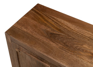 Sarreid Benedict Sideboard - Elegant Mango Wood With Rich Walnut Finish For Stylish Storage Solutions Brown  53699