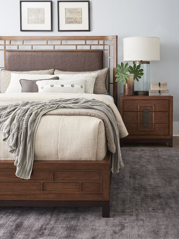 Lexington Tommy Bahama Home Paradise Point Bed - Embrace Island Living With Woven Rattan Elegance And Contemporary Charm Bali  536-134c
