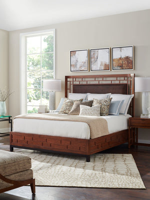 Lexington Tommy Bahama Home Paradise Point Bed - Embrace Island Living With Woven Rattan Elegance And Contemporary Charm Bali  536-134c