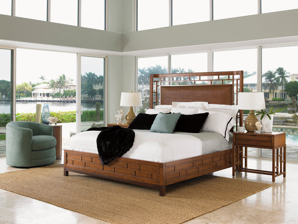 Lexington Tommy Bahama Home Paradise Point Bed - Embrace Island Living With Woven Rattan Elegance And Contemporary Charm Bali  536-134c
