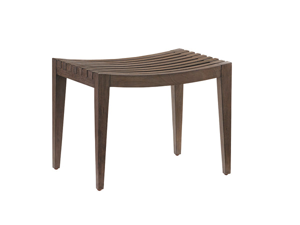 Lexington Tommy Bahama Home Pelham Bench - Embrace Casual Elegance With Comfortable Design, Driftwood Finish, And Stylish Appeal Smoke Gray  562-536