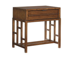 Lexington Tommy Bahama Home Kaloa Nightstand - Contemporary Island-inspired Design With Open Fretwork And Elegant Storage Solution Bali  536-622