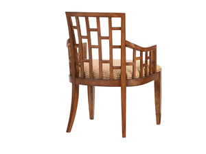 Lexington Tommy Bahama Home Lanai Arm Chair - Embrace Island Living With Contemporary Style And Elegant Geometric Pattern Design Bali  536-881-01