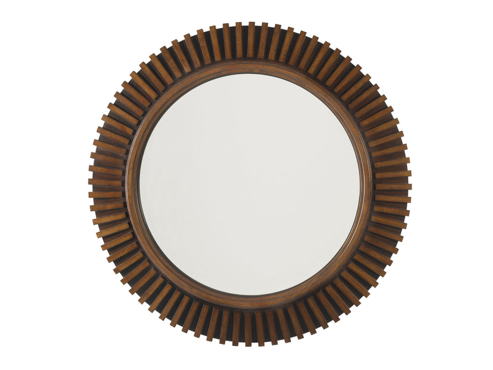 Lexington Tommy Bahama Home Reflections Mirror - Elegant Two-tone Design With Radial Slat Finish For A Contemporary Island Feel Bali  536-902