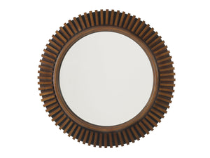 Lexington Tommy Bahama Home Reflections Mirror - Elegant Two-tone Design With Radial Slat Finish For A Contemporary Island Feel Bali  536-902