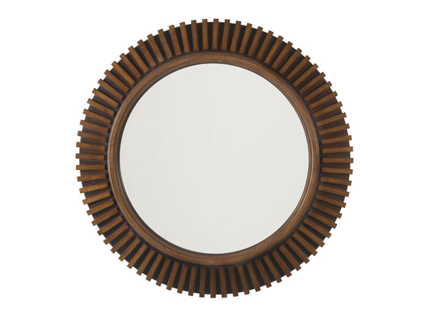 Lexington Tommy Bahama Home Reflections Mirror - Elegant Two-tone Design With Radial Slat Finish For A Contemporary Island Feel Bali  536-902