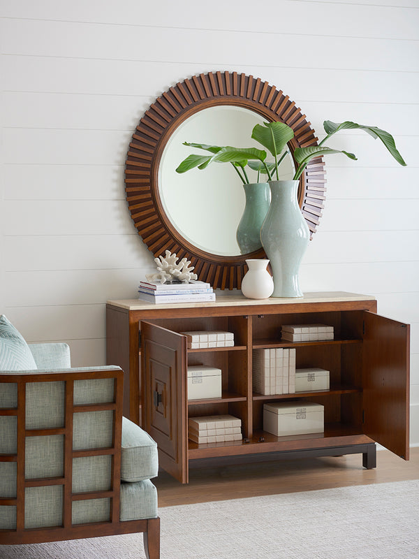 Lexington Tommy Bahama Home Jakarta Chest With Elegant Stone Top - Contemporary Island-inspired Design For Your Home Decor Bali  536-972c