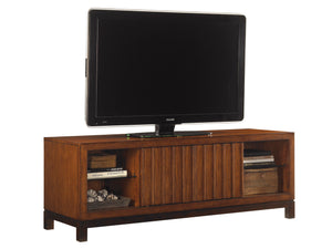 Lexington Tommy Bahama Home Intrepid Media Console – Elevate Your Living Space With Stylish Sliding Doors And Adjustable Shelves Bali  536-907