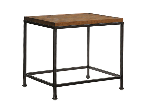 Lexington Tommy Bahama Home Ocean Club End Table – Contemporary Island Living With Crushed Bamboo Top And Distressed Metal Base Bali  536-941