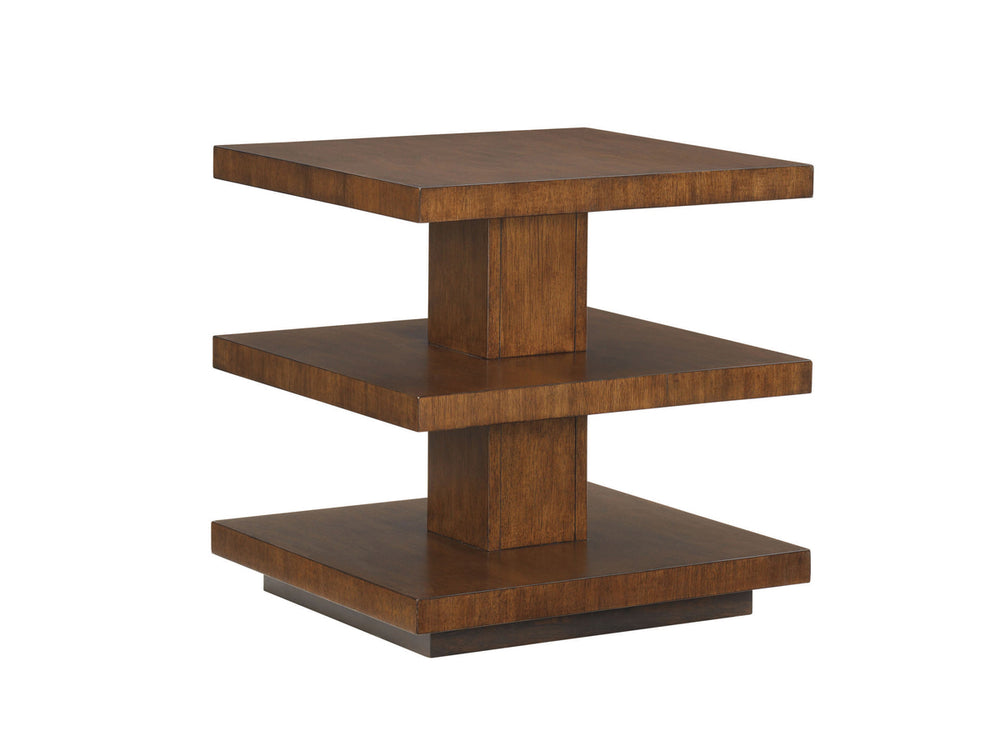 Lexington Tommy Bahama Home Lagoon Lamp Table - Elevate Your Space With Contemporary Island Style And Elegant Floating Shelves Bali  536-952