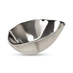 English Elm Forde Polished Aluminum Sculptural Bowl Organic Form Accent for Console or Coffee Table B2769P498422