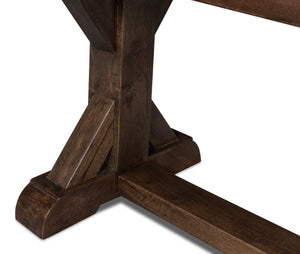 Sarreid Silas Bench - Elegant Walnut Finish With Mango Accents For Modern Home Décor And Versatile Seating Brown  53701