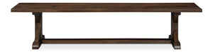 Sarreid Silas Bench - Elegant Walnut Finish With Mango Accents For Modern Home Décor And Versatile Seating Brown  53701