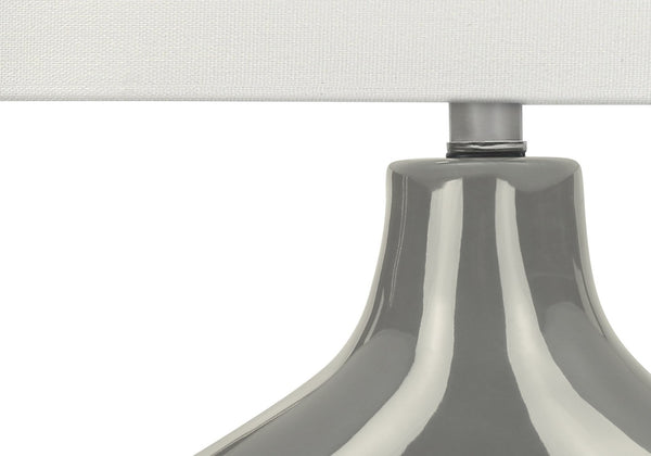 English Elm Lighting, Sculptural Ceramic Table Lamp with Ivory Shade for Modern Living Spaces B2710P461832