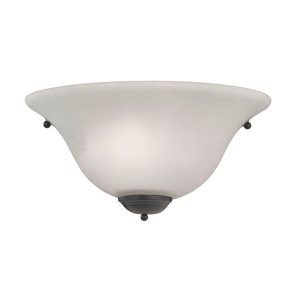 Thomas Lighting Tropea Tulip Glass Wall Sconce with Oil Rubbed Bronze Finish for Elegant Indoor Spaces 5371WS/10