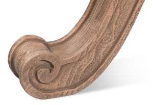 Sarreid Joyner Equestrian Bench - Luxurious Cow Leather & Iron With Gunmetal Finish, Beechwood Barn Grey Style Brown  53725-i