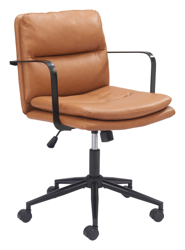 Zuo Modern Birao Office Chair - Modern Design With High-quality Materials For Stylish Home Office Solutions Brown 100% Polyurethane,Plywood,Steel 110438-zuo-modern