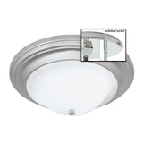 Emily 17'' Wide 2-Light Flush Mount - Polished Nickel 5374-PN-SO Norwell