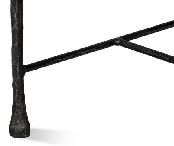 Sarreid Kings Road Bench Leather - Stylish Iron & Leather Design For Modern Home Décor And Comfort Red  53746