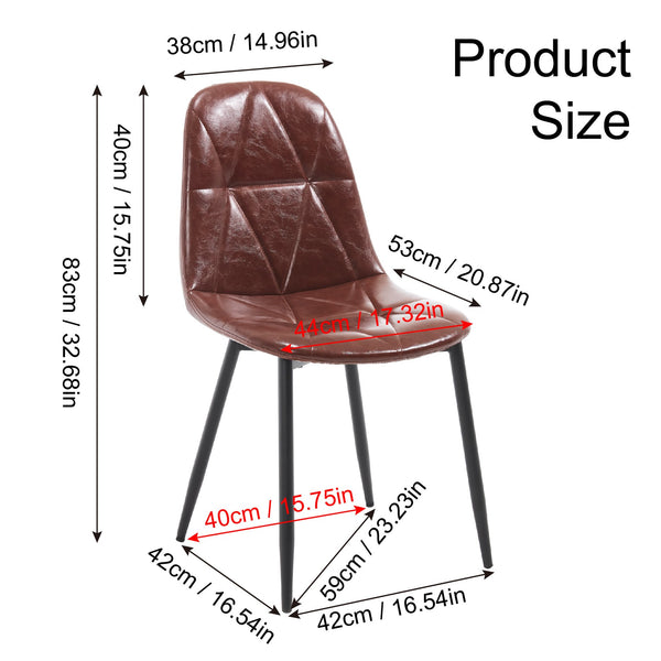 English Elm Dining Velvet Upholstered Chairs Set of 2 with Armrests, Sturdy Metal Legs, Anti-Slip Protectors, Stylish Comfort for Dining Room Brown W3112P254919