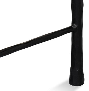 Sarreid Kings Road Bench - Elegant Iron Frame With Cozy Fabric Upholstery For Stylish Outdoor Seating White  53756