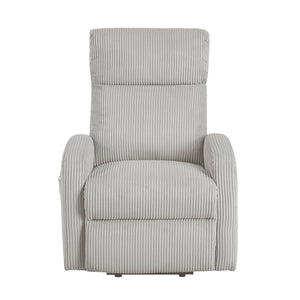 English Elm Contemporary Power Lift Chair Recliner with Plush Corduroy, Foam-Over-Coil Support & Side Pocket Light Gray 31 L x 29 W x 24 H B011P395832
