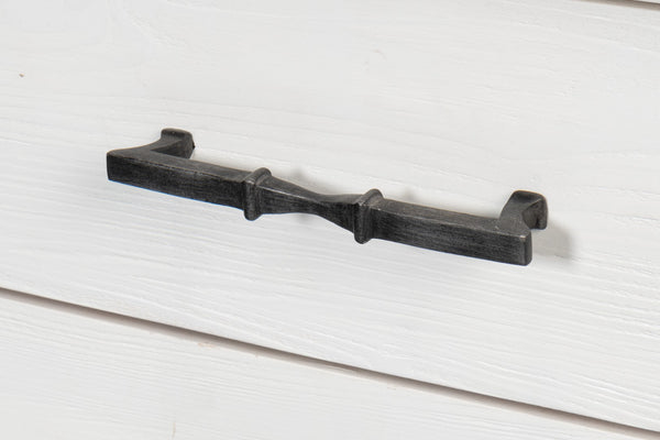 Sarreid Elegance Nightstand - Chic White Finish, Durable Pine Wood & Stylish Cast Iron Accents For Any Room White  53761