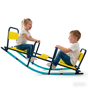 English Elm Playground Steel Rocking Seesaw Two Seat Teeter Totter for Kids Backyard Fun T3971P486687