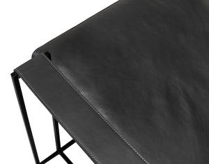 Sarreid Oryan Chair - Stylish Portland Gray Cowhide Leather & Durable Iron Metal Frame For Modern Spaces Grey  53783