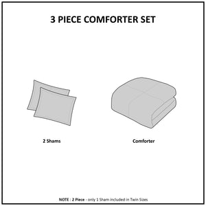 English Elm 3 Tufted Cotton Chenille Palm Comforter Set Full/Queen - Coastal OEKO-TEX Beachy Texture, Machine Washable Off White 23.62 L x 19.29 W x 11.81 H B03597113