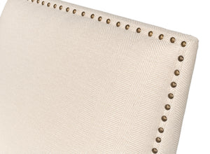 Sarreid Grady Chair Fabric - Elegant Maple & Soft Linen Upholstery For A Stylish Home Décor Upgrade Ivory  53787