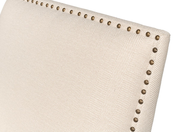 Sarreid Grady Chair Fabric - Elegant Maple & Soft Linen Upholstery For A Stylish Home Décor Upgrade Ivory  53787