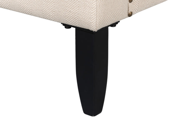 Sarreid Grady Chair Fabric - Elegant Maple & Soft Linen Upholstery For A Stylish Home Décor Upgrade Ivory  53787