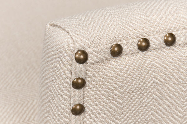 Sarreid Grady Chair Fabric - Elegant Maple & Soft Linen Upholstery For A Stylish Home Décor Upgrade Ivory  53787