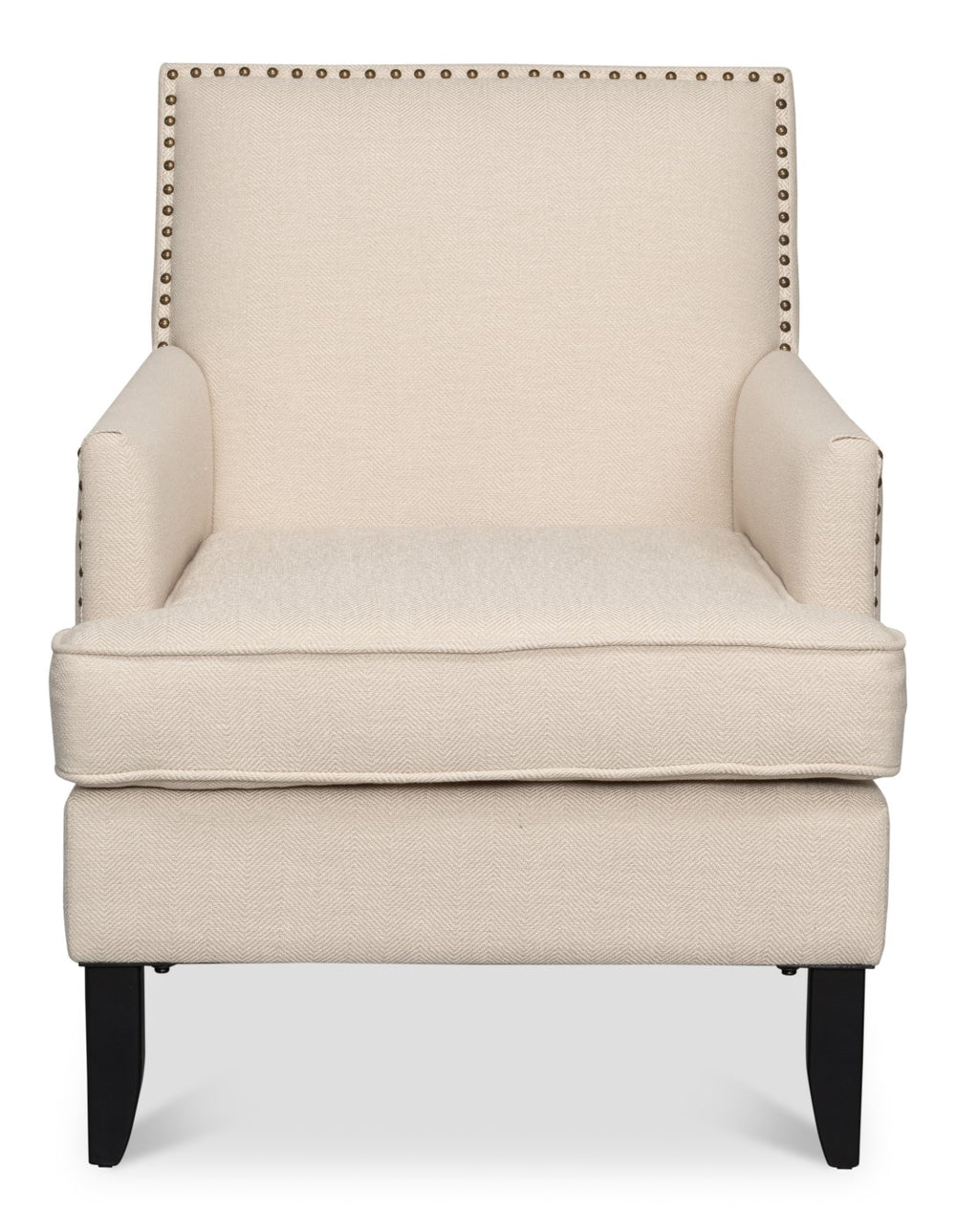 Sarreid Grady Chair Fabric - Elegant Maple & Soft Linen Upholstery For A Stylish Home Décor Upgrade Ivory  53787